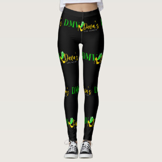 CUTIE PIE BLACK & LIME LEGGINS LEGGINGS