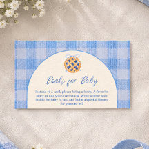 Cutie Pie Blueberry Gingham Ribbon Books For Baby