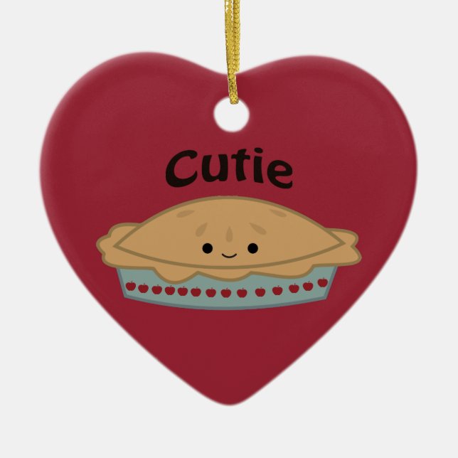 Cutie Pie Ceramic Tree Decoration (Front)