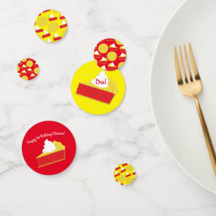 Cutie Pie Cherry 1st Birthday Party Theme Confetti