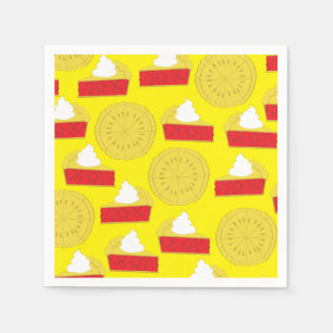 Cutie Pie Cherry 1st Birthday Party Theme Napkin