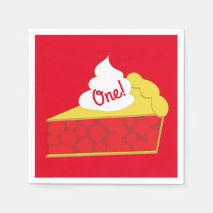 Cutie Pie Cherry Kid's Birthday Party Napkin