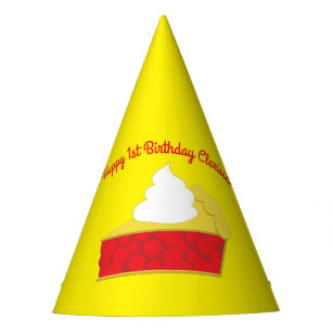 Cutie Pie Cherry Kid's Birthday Party Party Hat