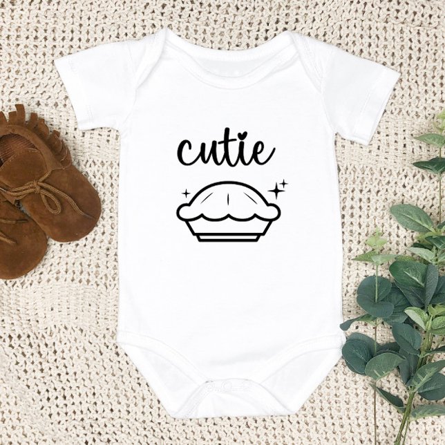 Cutie Pie | Fall Baby - Funny Thanksgiving Bodysuit (Creator Uploaded)