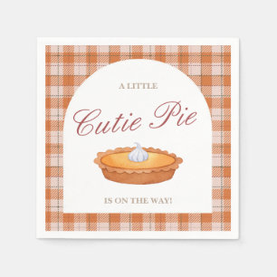 Cutie Pie Fall Baby Shower Napkin