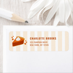 Cutie Pie Fall Baby Shower Return Address Label
