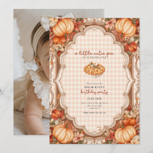 Cutie Pie First Birthday Invitation