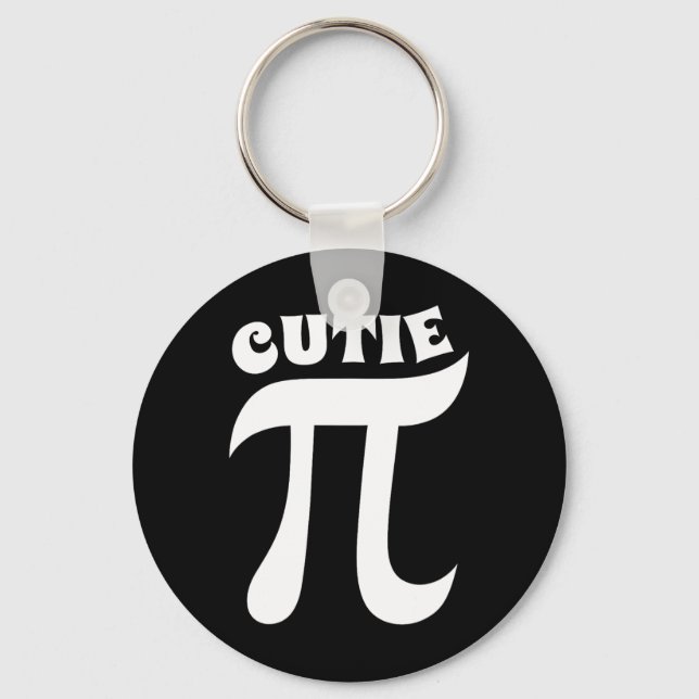 Cutie Pie Funny Pi Day Math Teacher Nerd Geek  Key Ring (Front)