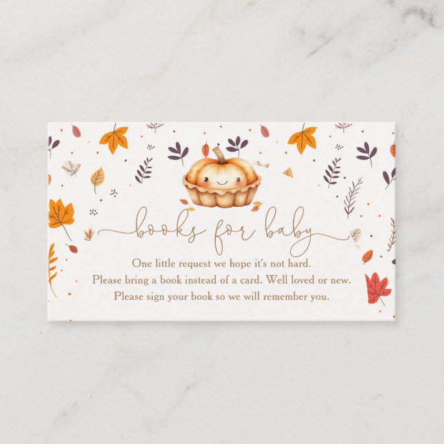 Cutie Pie Gender Neutral Books For Baby  Enclosure Card (Front)