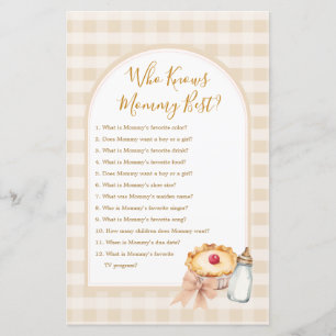 Cutie Pie Pastel Gingham Who Knows Mummy Best Game