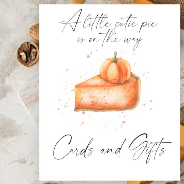 Cutie pie pumpkin banner cards and gifts poster (Creator Uploaded)