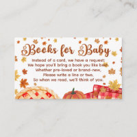 Cutie Pie Pumpkin Fall Baby Shower Books for Baby