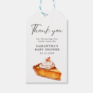 Cutie Pie Pumpkin Fall Baby Shower Books for Baby Gift Tags