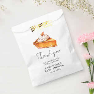 Cutie Pie Pumpkin Fall Baby Shower  Favour Bag
