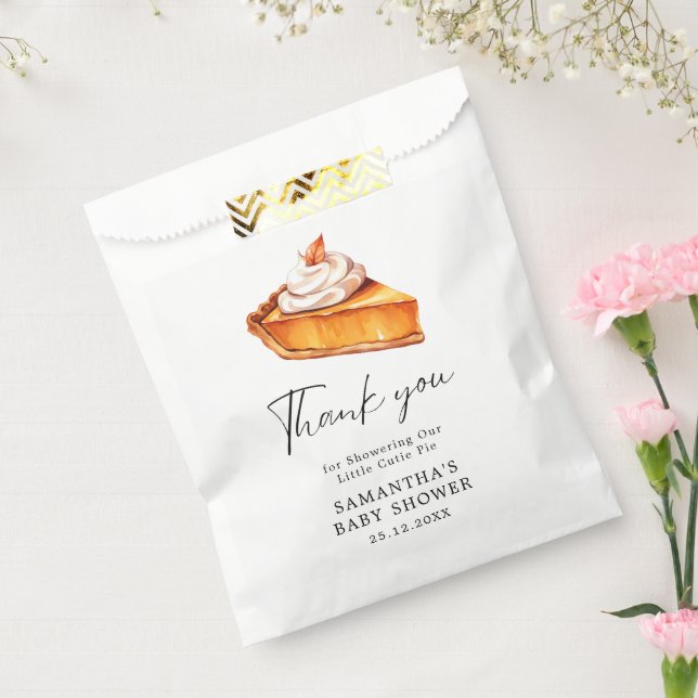 Cutie Pie Pumpkin Fall Baby Shower  Favour Bag (Sealed)