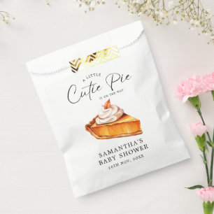 Cutie Pie Pumpkin Fall Baby Shower  Favour Bag
