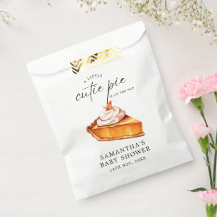 Cutie Pie Pumpkin Fall Baby Shower  Favour Bag