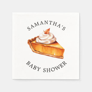 Cutie Pie Pumpkin Fall Baby Shower  Napkin