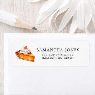 Cutie Pie Pumpkin Fall Baby Shower  Return Address Label