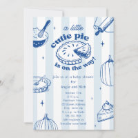Cutie Pie Pumpkin Fall Boy Blue Baby Shower