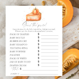 Cutie pie Pumpkins - Guess the price Game