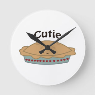Cutie Pie Round Clock