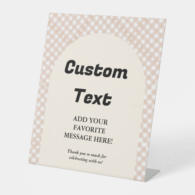 Cutie pie Thanksgiving baby shower Favour sign (Front)