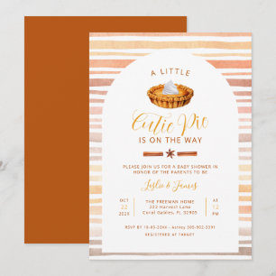 Cutie Pie Thanksgiving Baby Shower Invite