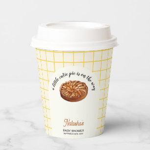 Cutie Pie Thanksgiving Fall Baby Shower Paper Cups