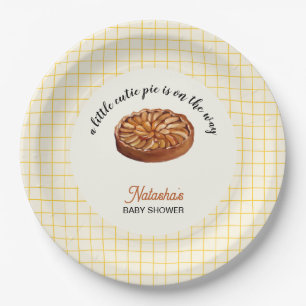 Cutie Pie Thanksgiving Fall Baby Shower  Paper Plate