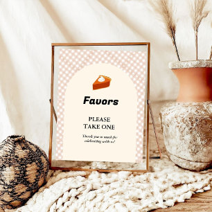 Cutie Pie Thanksgving baby shower Favour sign