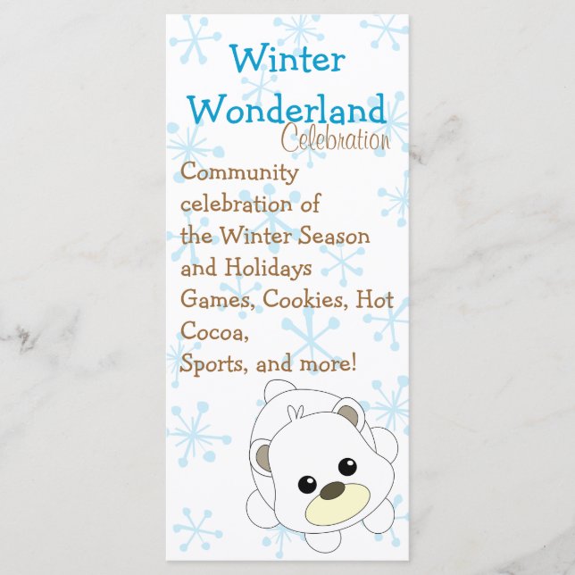 Cutie Polar Bear Program (Front)