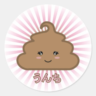Cutie Poo Classic Round Sticker