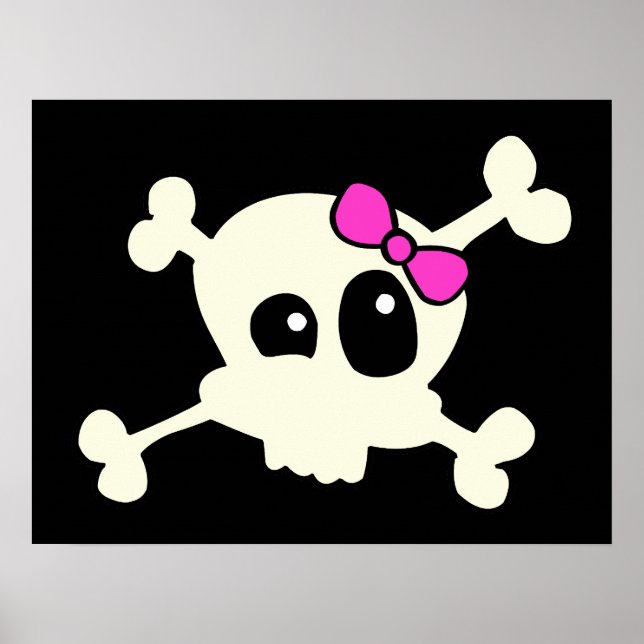 Cutie skull girl poster (Front)