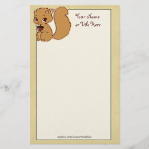 Cutie Squirrel Stationery