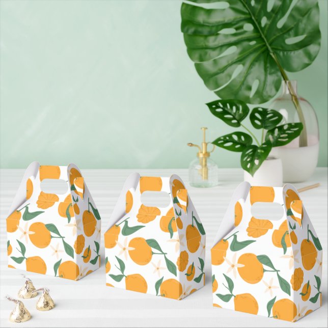 Cutie themed Orange Clementine Tangerine Mandarin  Favour Box (Multiple)