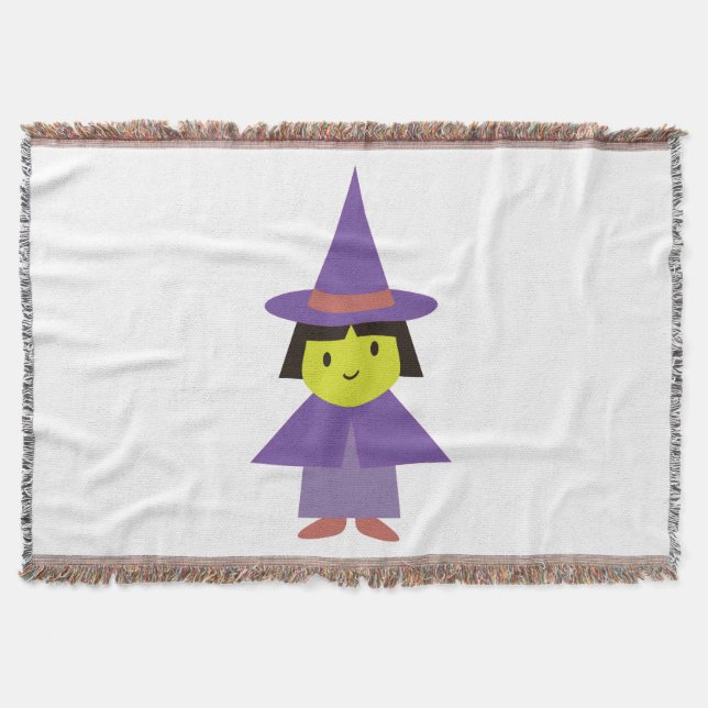 Cutie Witch Throw Blanket (Front)