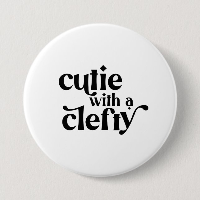 Cutie with a Clefty Button – Cleft Awareness Baby  (Front)