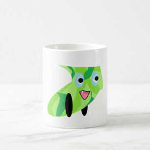 Cutieful Kids Art Design Cute Green Puppy Coffee Mug