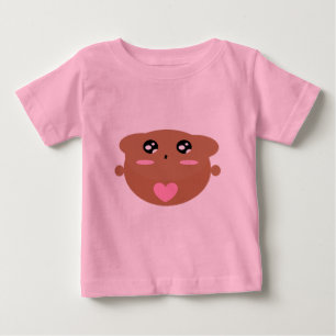 Cutieful Kids Art Design Cute Teddy Bear In Love Baby T-Shirt