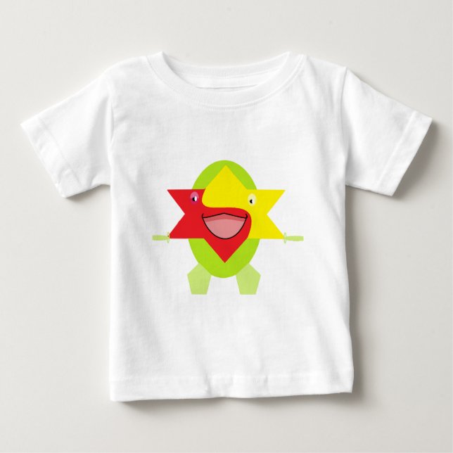 Cutieful Kids Art Design Funny Fantasy Star Fish Baby T-Shirt (Front)