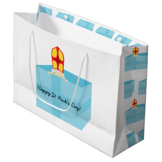 Cutieful Kids Art Funny St. Nicholas Sinterklaas Large Gift Bag