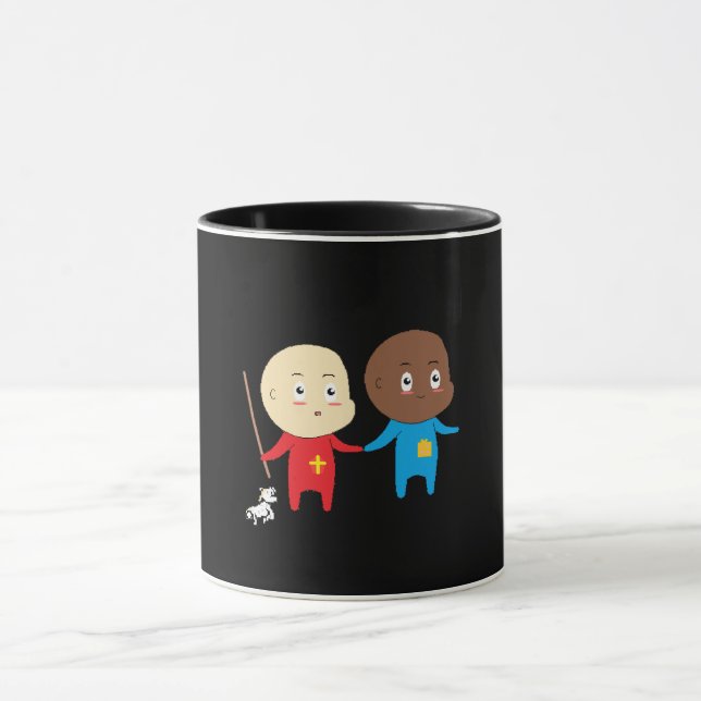 Cutieful Kids Art St. Nick Sinterklaas Babies Mug (Center)