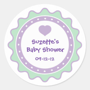Cutietoots Baby Shower Party Favour Sticker