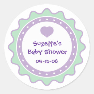 Cutietoots Baby Shower Party Favour Sticker