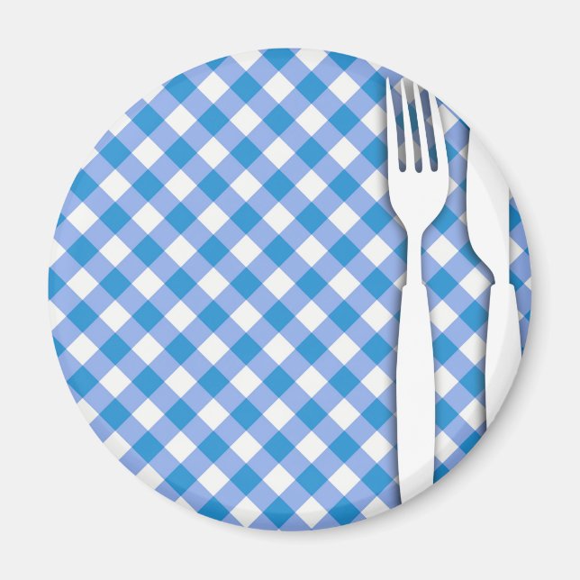 Cutlery on Table Cloth Magnet (Front)