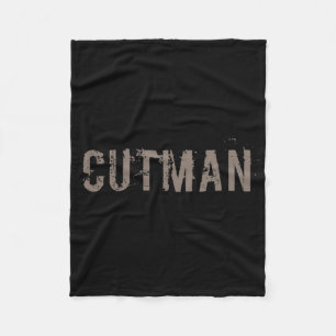 Cutman Tee For Funny Boxer Cutman Sign Fleece Blanket