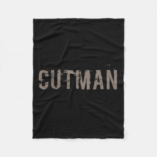 Cutman Tee For Funny Boxer Cutman Sign Fleece Blanket