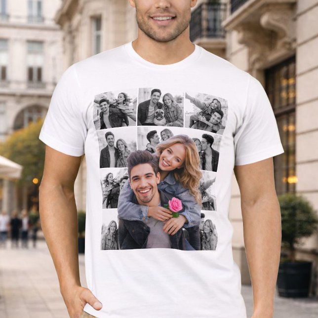 Cutout Photo Collage For Couple T-Shirt (Creator Uploaded)