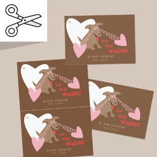 Cuttable Funny Dog Valentine Card Pair